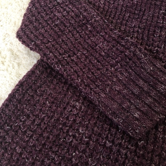 FREE PEOPLE |Purple Chunky Knit Turtleneck Sweater - Picture 5 of 8